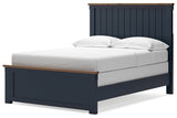 Landocken Brown/Blue Full Panel Bed -  Ashley - Luna Furniture