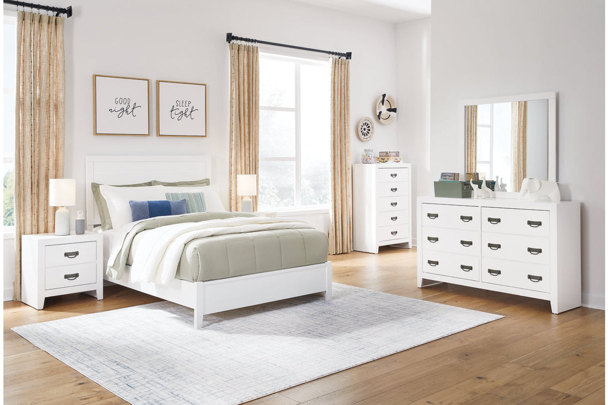 Binterglen White Full Panel Bed from Ashley - Luna Furniture