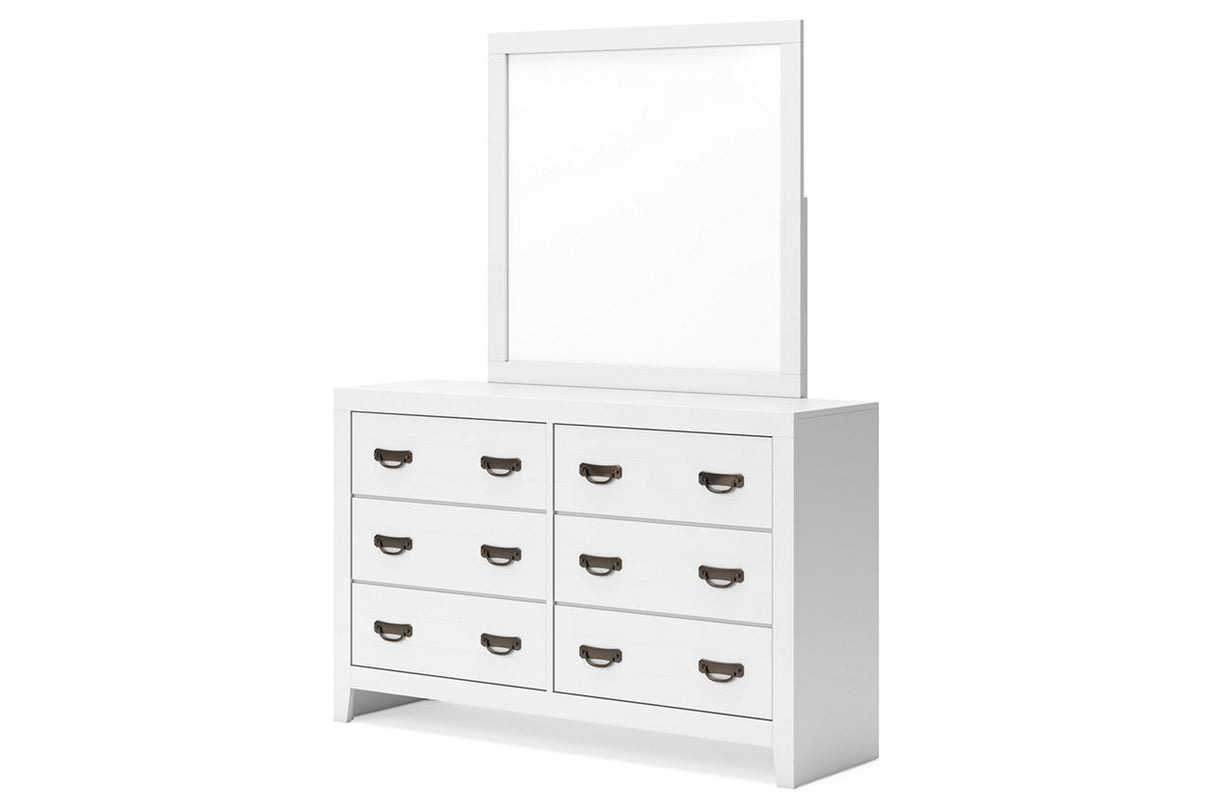 Binterglen White Dresser and Mirror from Ashley - Luna Furniture