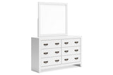 Binterglen White Dresser and Mirror from Ashley - Luna Furniture