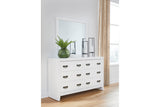 Binterglen White Dresser and Mirror from Ashley - Luna Furniture