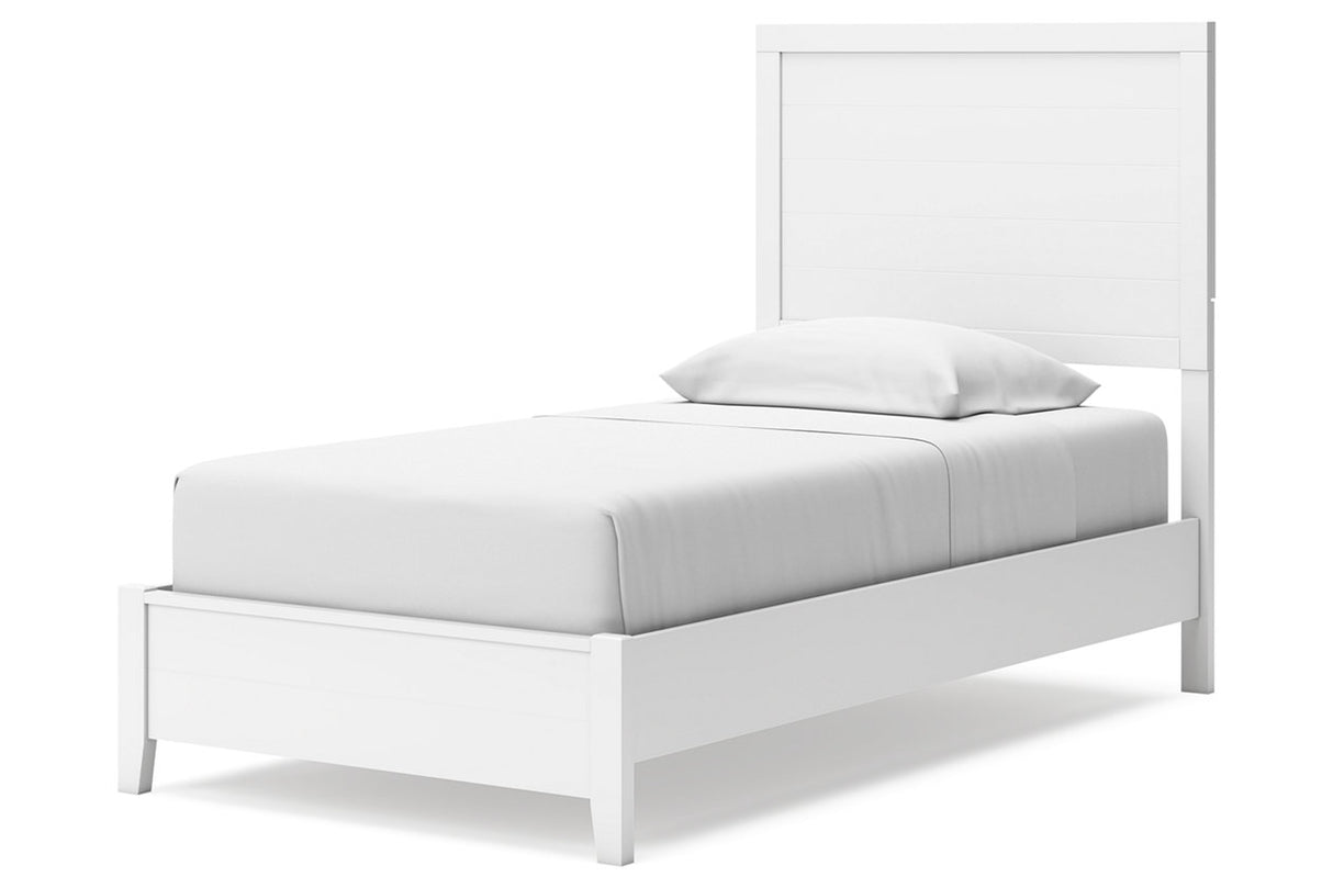 Binterglen White Twin Panel Bed from Ashley - Luna Furniture