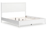 Binterglen White King Panel Bed -  Ashley - Luna Furniture