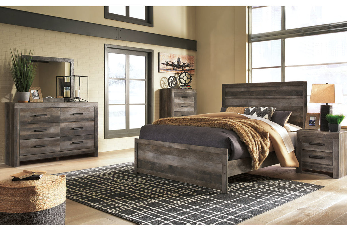 Wynnlow Gray Queen Panel Bed -  Ashley - Luna Furniture