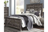 Wynnlow Gray Queen Crossbuck Panel Bed from Ashley - Luna Furniture