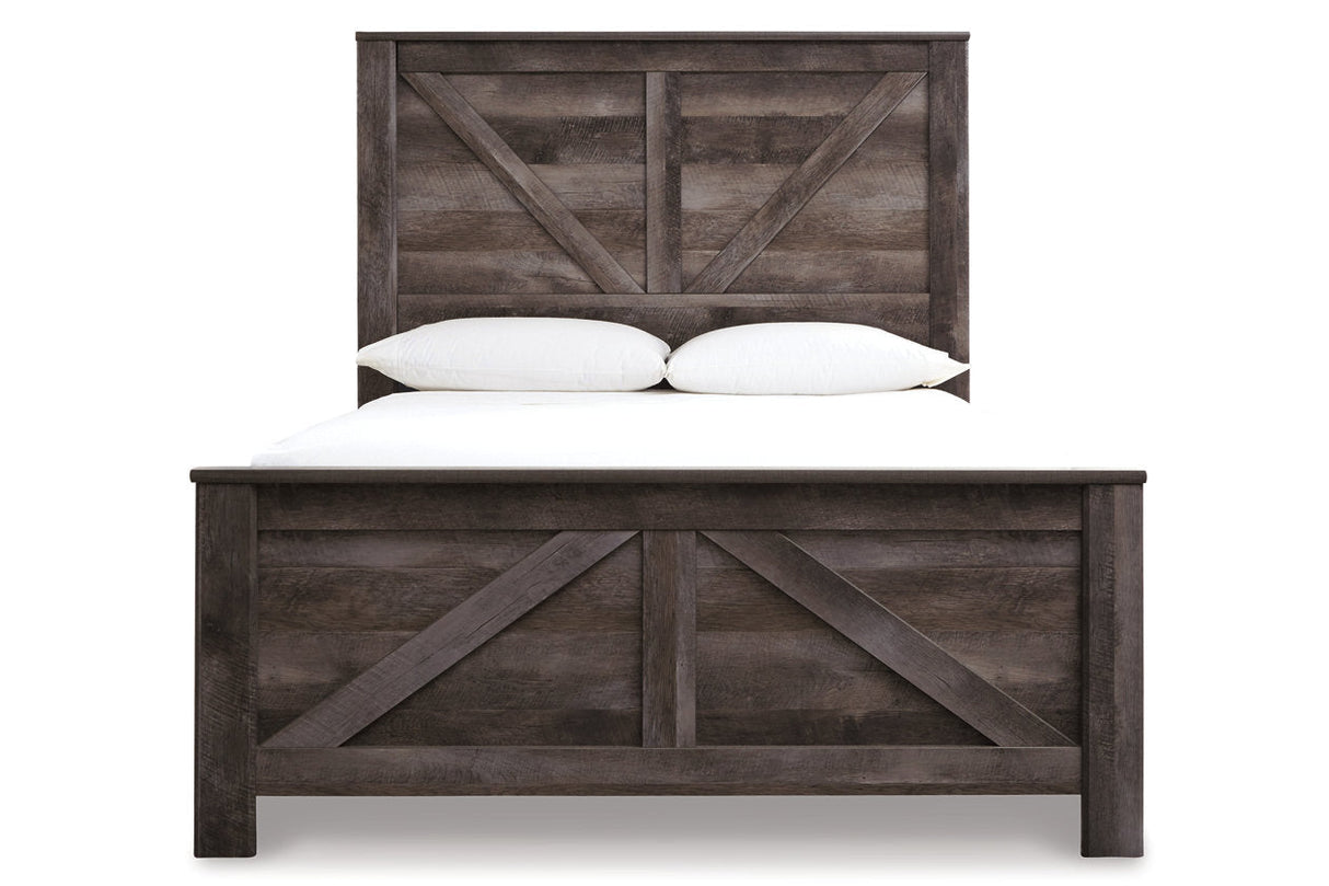 Wynnlow Gray Queen Crossbuck Panel Bed from Ashley - Luna Furniture