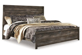 Wynnlow Gray King Platform Panel Bed -  Ashley - Luna Furniture