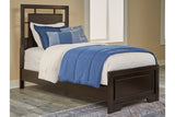 Covetown Dark Brown Twin Panel Bed -  Ashley - Luna Furniture