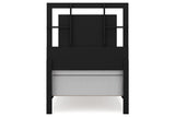 Covetown Dark Brown Twin Panel Bed -  Ashley - Luna Furniture