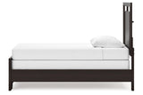 Covetown Dark Brown Twin Panel Bed -  Ashley - Luna Furniture