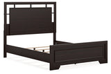 Covetown Dark Brown Queen Panel Bed -  Ashley - Luna Furniture