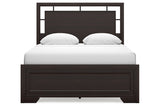 Covetown Dark Brown Queen Panel Bed -  Ashley - Luna Furniture