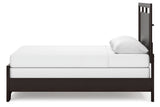 Covetown Dark Brown Queen Panel Bed -  Ashley - Luna Furniture