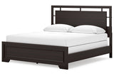 Covetown Dark Brown California King Panel Bed -  Ashley - Luna Furniture