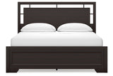 Covetown Dark Brown California King Panel Bed -  Ashley - Luna Furniture