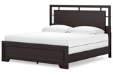 Covetown Dark Brown King Panel Bed from Ashley - Luna Furniture