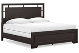 Covetown Dark Brown King Panel Bed from Ashley - Luna Furniture