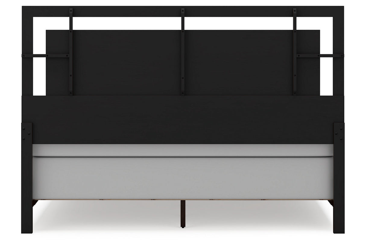 Covetown Dark Brown King Panel Bed from Ashley - Luna Furniture