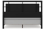 Covetown Dark Brown King Panel Bed from Ashley - Luna Furniture