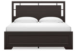 Covetown Dark Brown King Panel Bed from Ashley - Luna Furniture