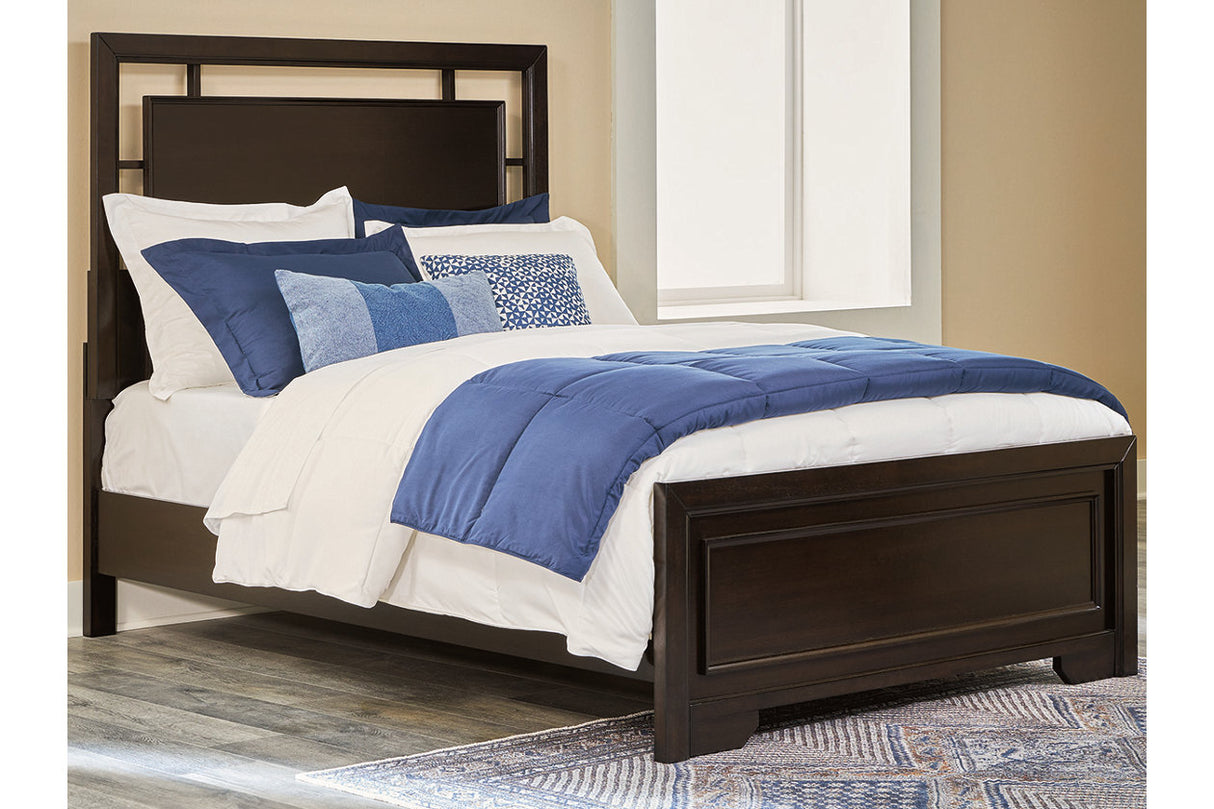 Covetown Dark Brown Full Panel Bed -  Ashley - Luna Furniture