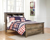 Trinell Brown Full Bookcase Panel Bed -  Ashley - Luna Furniture