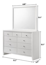 Denker White Panel Bedroom Set -  Crown Mark - Luna Furniture