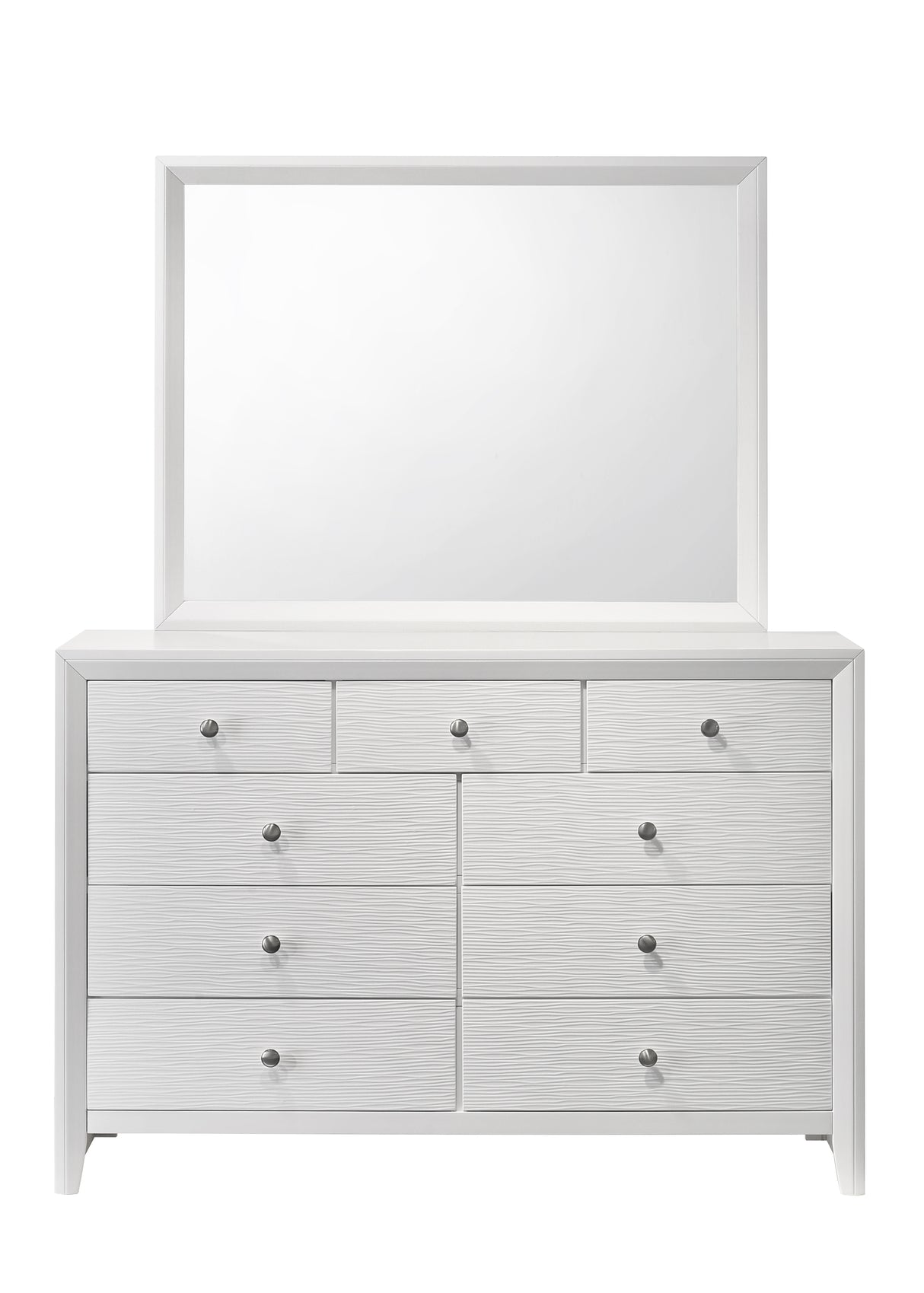 Denker White Panel Bedroom Set -  Crown Mark - Luna Furniture