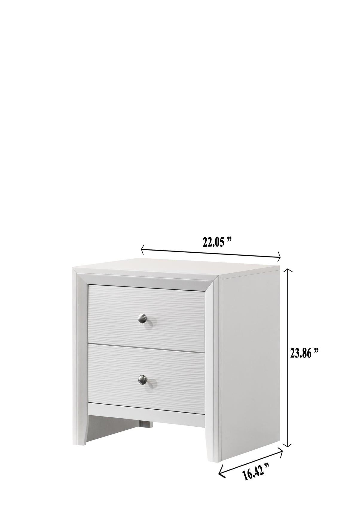 Denker White Panel Bedroom Set -  Crown Mark - Luna Furniture