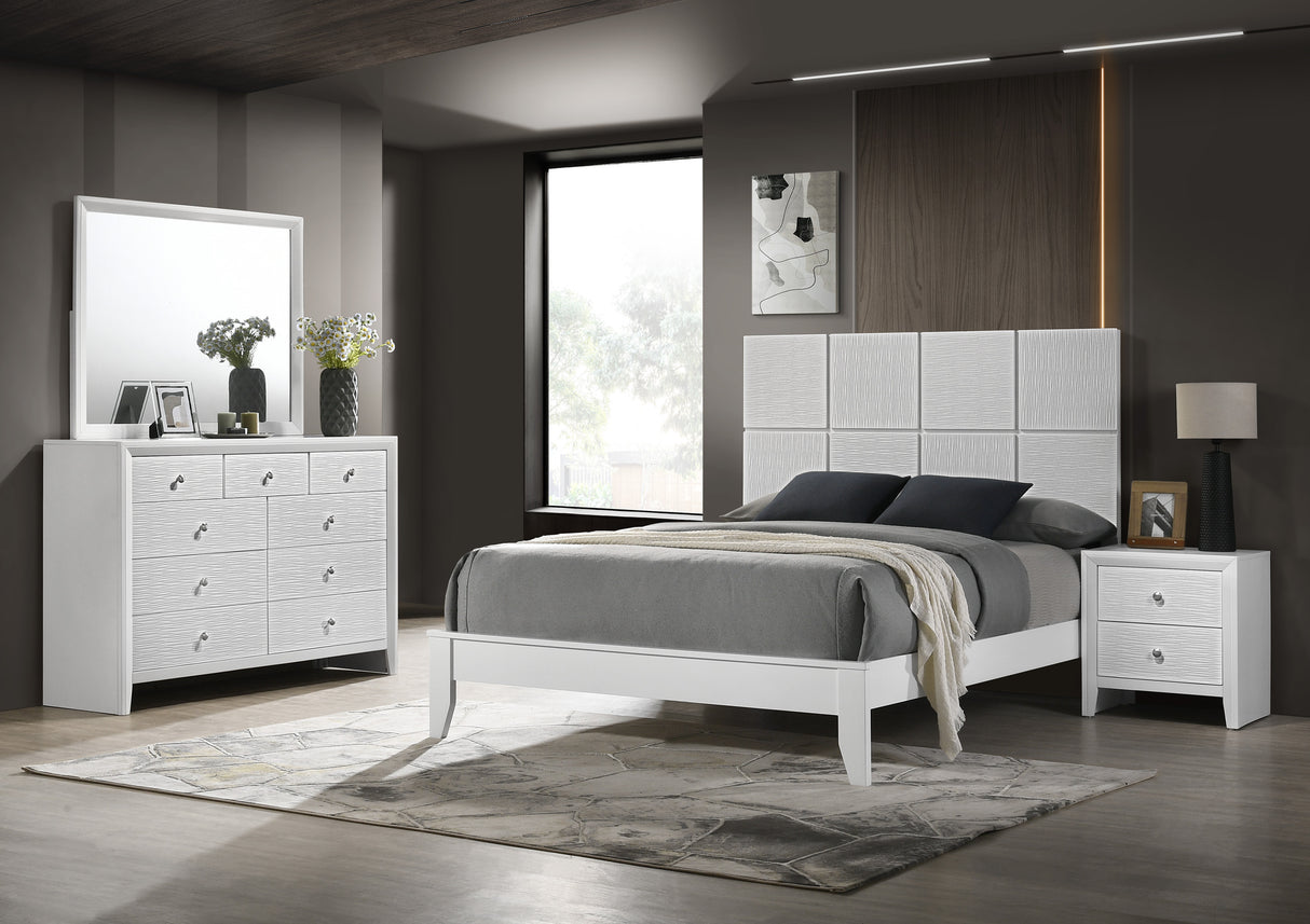 Denker White Panel Youth Bedroom Set -  Crown Mark - Luna Furniture