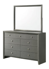 Denker Gunmetal Panel Bedroom Set -  Crown Mark - Luna Furniture