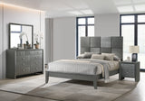 Denker Gunmetal Panel Bedroom Set -  Crown Mark - Luna Furniture