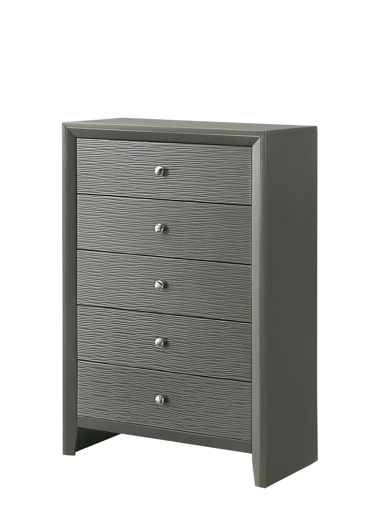 Denker Gunmetal Chest -  Crown Mark - Luna Furniture