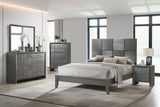 Denker Gunmetal Panel Bedroom Set -  Crown Mark - Luna Furniture