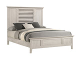 Sarter White King Panel Bed -  Crown Mark - Luna Furniture