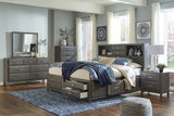 Caitbrook Gray California King Storage Bed with 8 Drawers -  Ashley - Luna Furniture