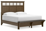 Shawbeck Dark Brown California King Panel Bed from Ashley - Luna Furniture