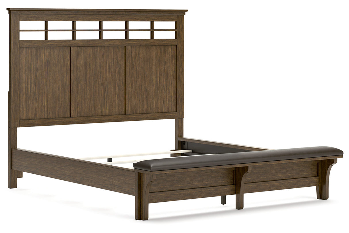 Shawbeck Dark Brown California King Panel Bed from Ashley - Luna Furniture