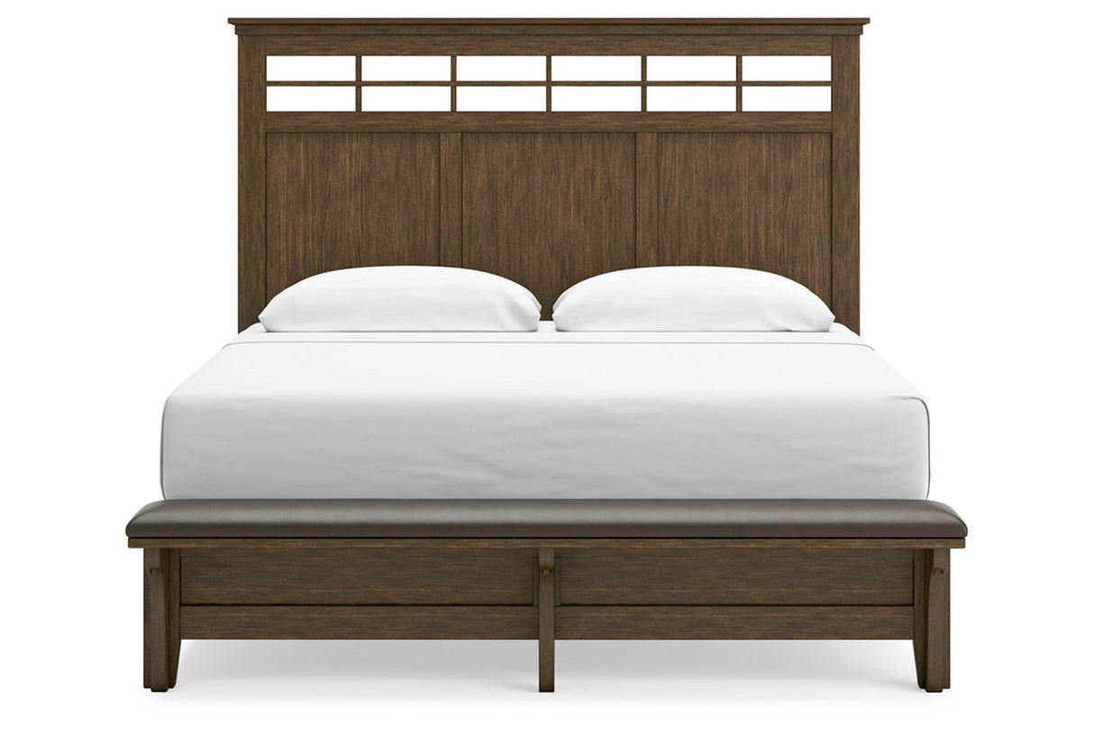 Shawbeck Dark Brown California King Panel Bed from Ashley - Luna Furniture