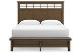 Shawbeck Dark Brown California King Panel Bed from Ashley - Luna Furniture