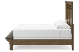 Shawbeck Dark Brown King Panel Bed -  Ashley - Luna Furniture