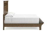 Shawbeck Dark Brown King Panel Bed -  Ashley - Luna Furniture