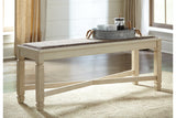 Bolanburg Antique White Dining Table with 2 Chairs and 2 Benches -  Ashley - Luna Furniture