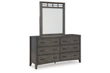 Montillan Grayish Brown Dresser and Mirror -  Ashley - Luna Furniture