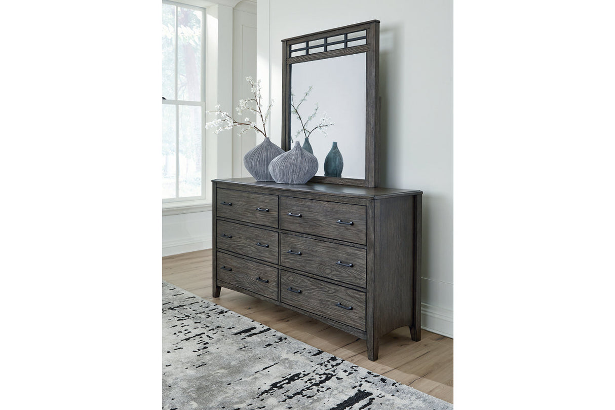 Montillan Grayish Brown Dresser and Mirror -  Ashley - Luna Furniture