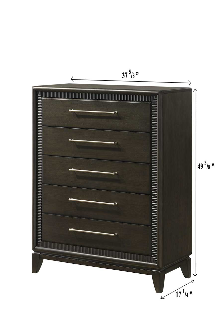 Saratoga Brown Chest -  Crown Mark - Luna Furniture