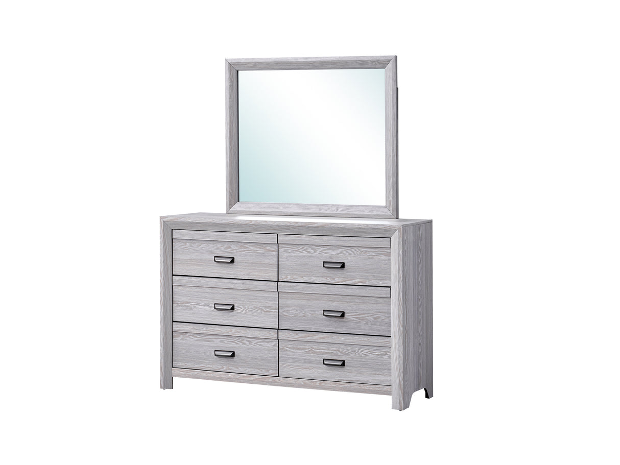 Adelaide Driftwood Dresser Mirror -  Crown Mark - Luna Furniture