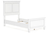 Fortman White Twin Panel Bed -  Ashley - Luna Furniture