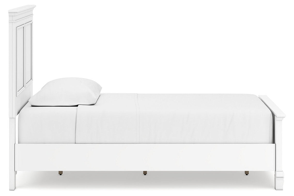 Fortman White Twin Panel Bed from Ashley - Luna Furniture