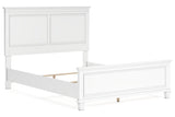 Fortman White Queen Panel Bed -  Ashley - Luna Furniture